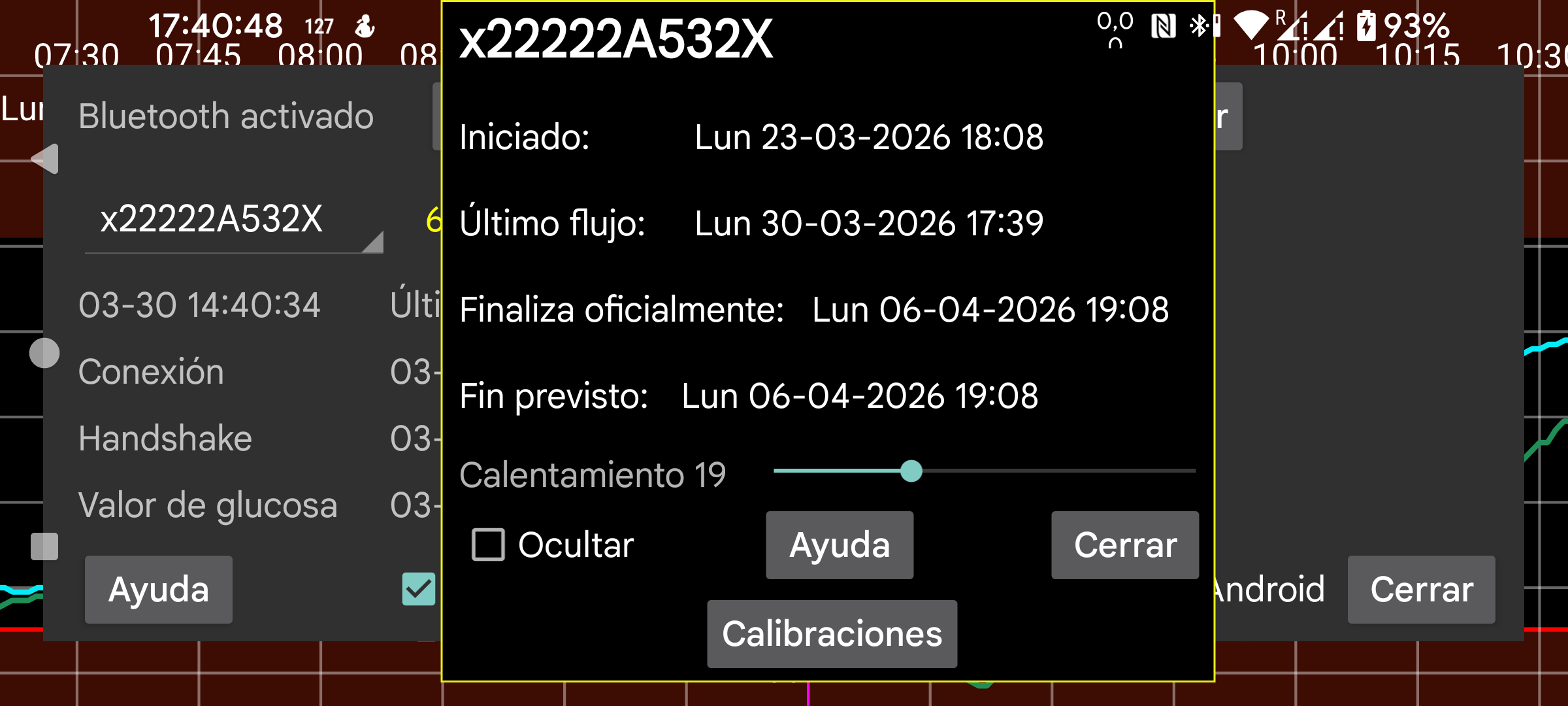 Información del sensor