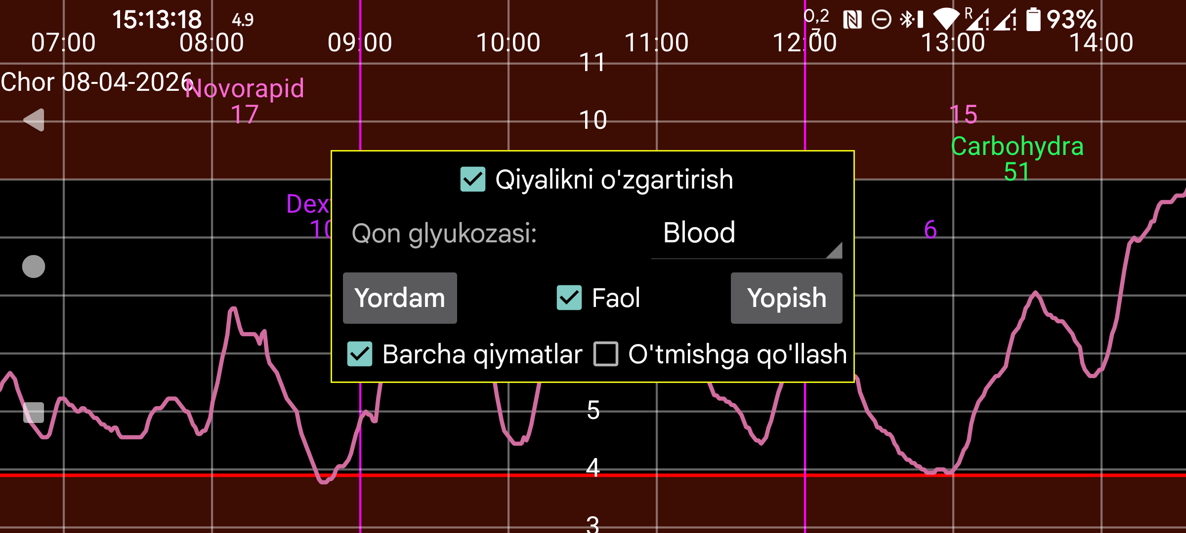 Calibration Settings